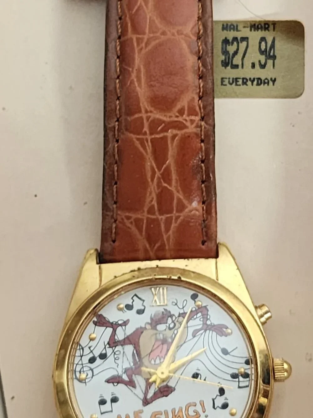 Looney Tunes Armitron Collectibles Musical Me Sing Tasmanian Devil Quartz Watch